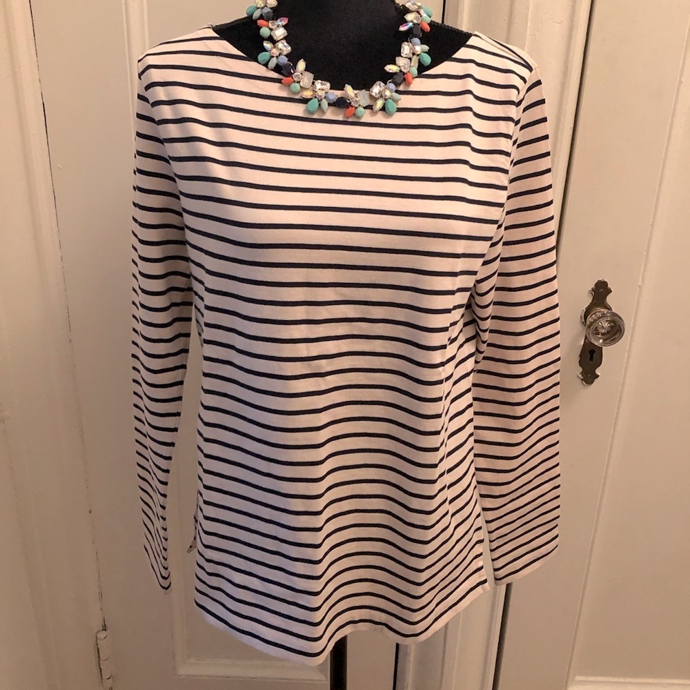 J CREW 3/4 sleeved striped shirt!